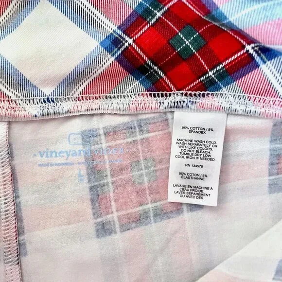 NWT NEW VINEYARD VINES TARTAN PLAID HIGH WAISTED HOLIDAY LEGGINGS GIRLS LARGE 16 - Picture 5 of 7